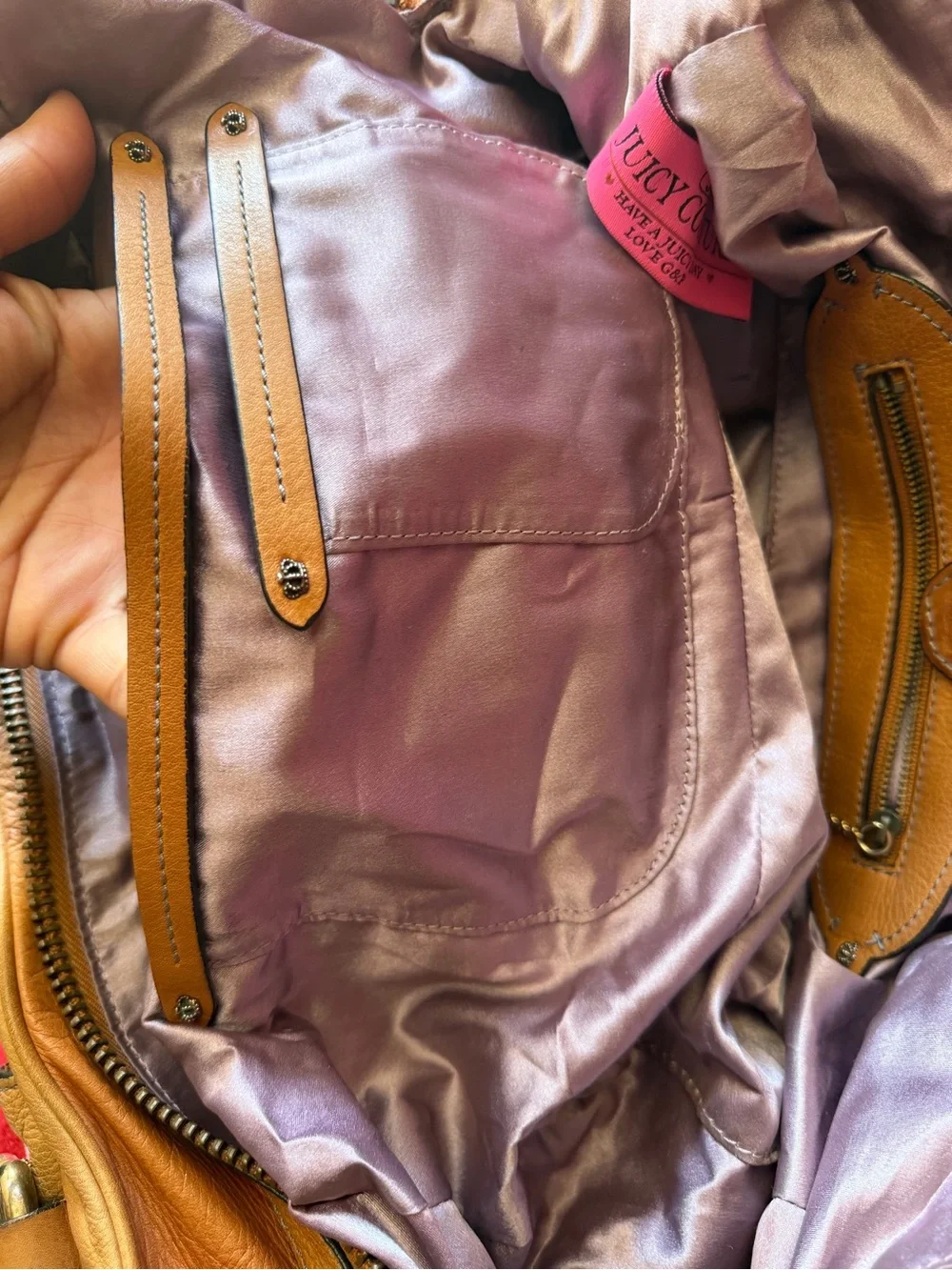 Vintage Leather Juicy Couture Purse - Picture 13 of 14